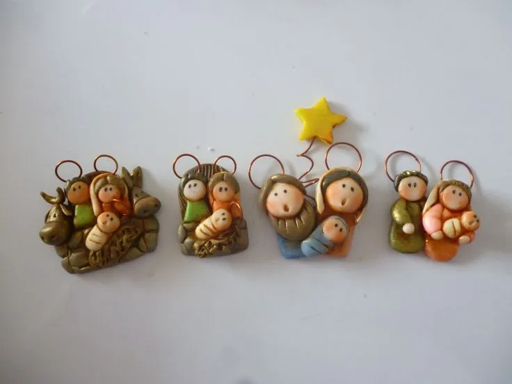 Pesebre mini en porcelana fria tecnica envejecida para tarjetas ... Pesebre mini en porcelana fria tecnica envejecida para tarjetas ...