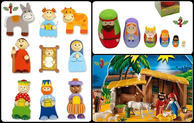 OTRA MANERA DE HACER PESEBRES NACIMIENTOS PARA IMPRIMIR, RECORTAR ...