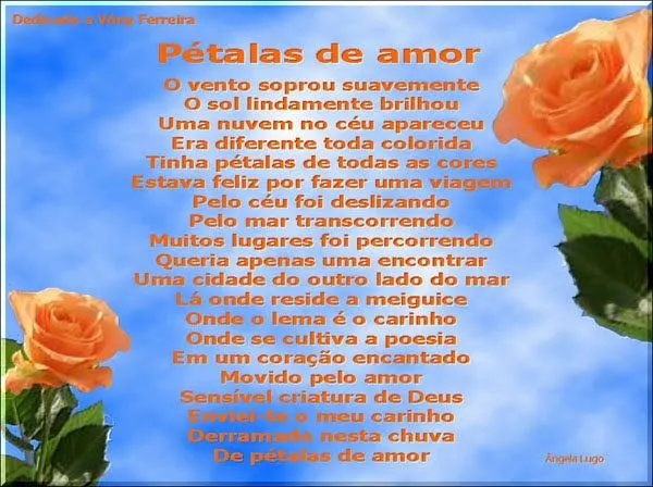 Pétalas de amor - Poemas de amizade | Luso-