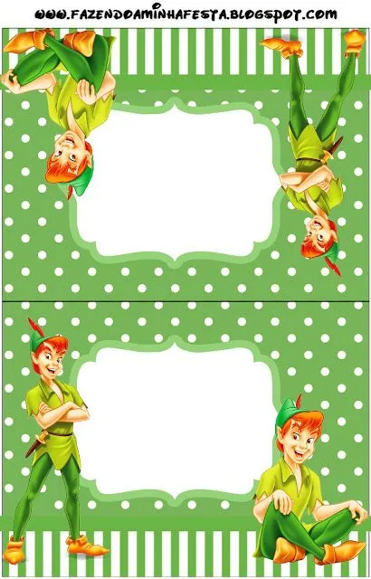 Peter Pan: invitaciones para imprimir gratis e imágenes. | Ideas y ...