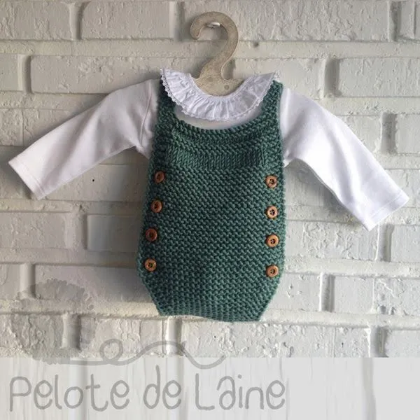 Peto de punto | Punto bebe | Pinterest | Botones