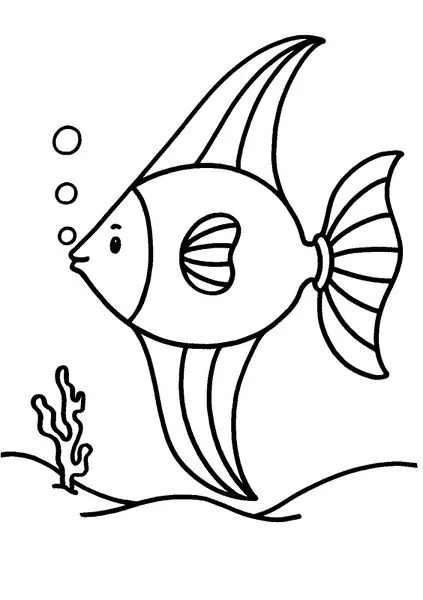 Fichas para colorear de peces de mar - Imagui