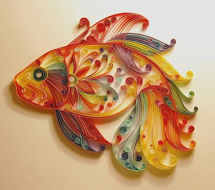 Como hacer peces de papel - Imagui
