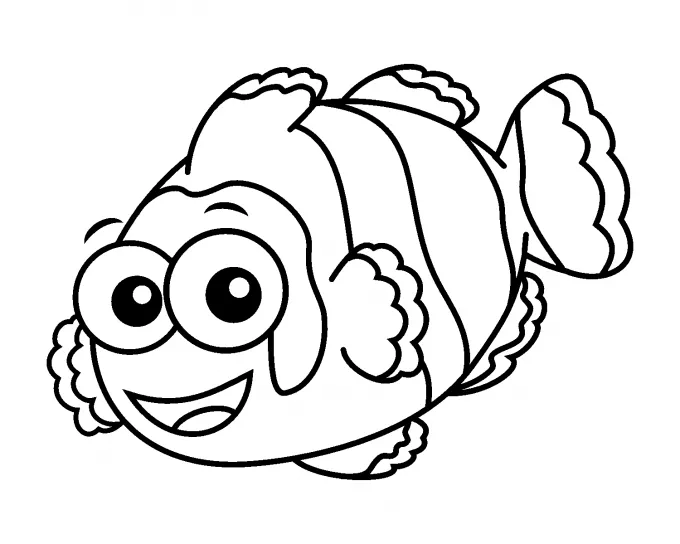 Pez payaso para imprimir | ParaCOLOREAR.net Pez payaso para imprimir | ParaCOLOREAR.net