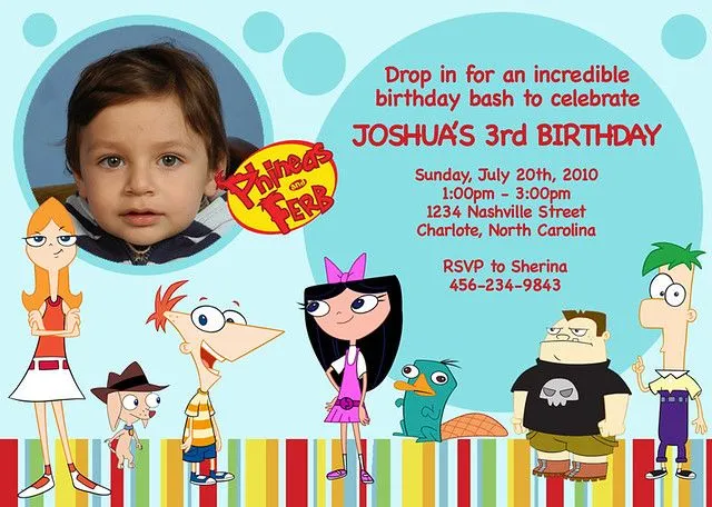 Phineas and Ferb- Custom Birthday Invitation | Flickr - Photo Sharing! Phineas and Ferb- Custom Birthday Invitation | Flickr - Photo Sharing!