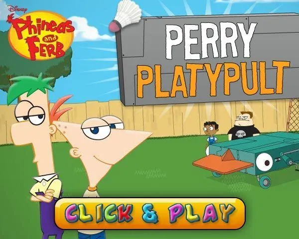 Phineas and Ferb games, Perry The Platypult Phineas and Ferb games, Perry The Platypult