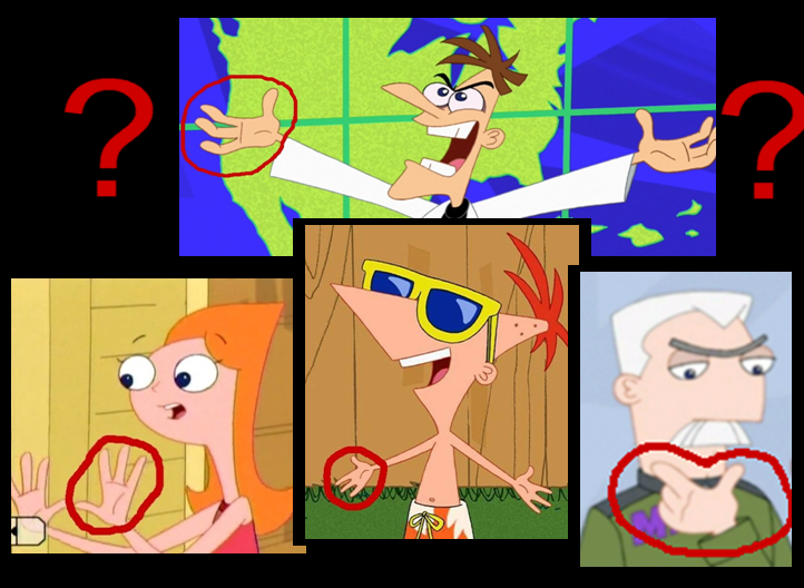 All people of Phineas and Ferb have 4 fingers! by sonamyfire on ...