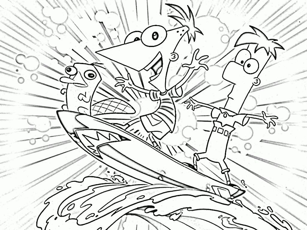 Phineas y Ferb para imprimir y colorear | Material para maestros ... Phineas y Ferb para imprimir y colorear | Material para maestros ...