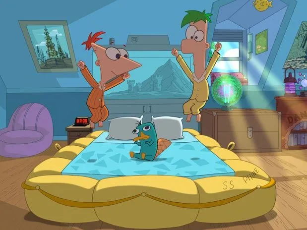 Phineas, ferb y Perry el ornitorrinco bebé - Imagui
