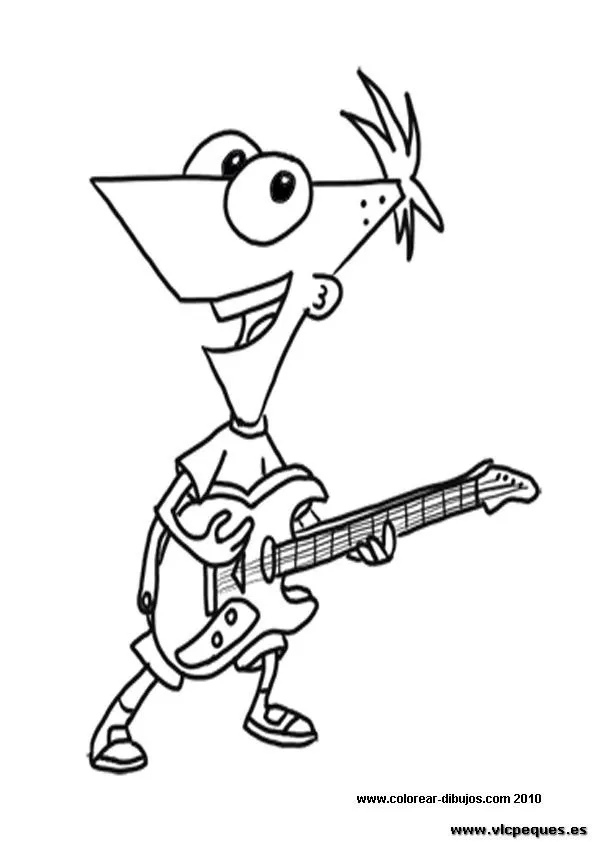phineas y ferb,dibujos para colorear | VLC peque
