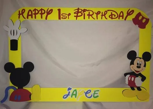 photo frame party prop Mickey mouse clubhouse to take pictures ... photo frame party prop Mickey mouse clubhouse to take pictures ...