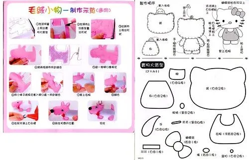 Photo: Hello Kitty Felt Pattern - Bought As KitI | Lurvely