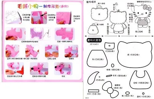 Photo: Hello Kitty Felt Pattern - Bought As KitI | Lurvely Photo: Hello Kitty Felt Pattern - Bought As KitI | Lurvely