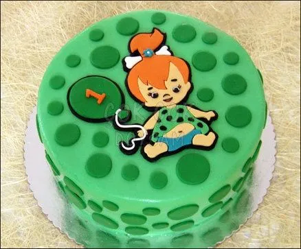 Pebbles of the Flintstones - by cokcokdoysam @ CakesDecor.com ...