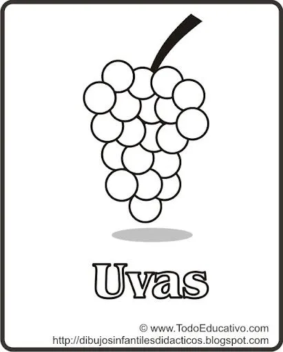Dibujo de una uvas - Imagui