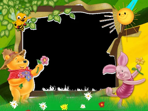 Marcos Winnie Pooh para fotos en png - Imagui