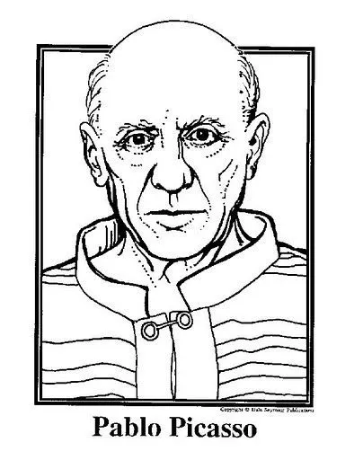 PICASSO PARA COLOREAR
