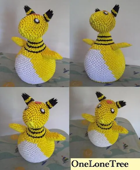 Pichu + Diagram -3D Origami- by Delinlea on DeviantArt