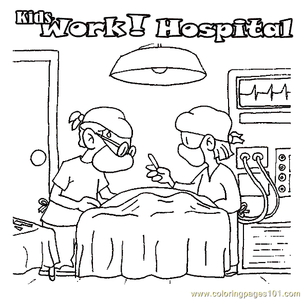 Gallery For > Coloring Hospital