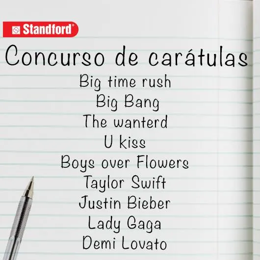 PIDE A TU OPPA / GRUPO KPOP FAVORITO EN LOS CUADERNOS STANDFORD ...