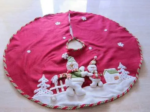 pie de arbol navideño en fieltro y tela polar | ARTE EN FIELTRO ... pie de arbol navideño en fieltro y tela polar | ARTE EN FIELTRO ...