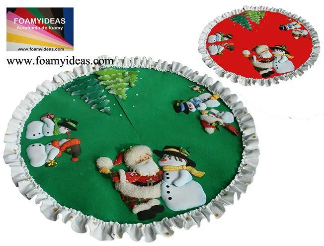 Pie de arbol navideño de foamy Mas proyectos, more proyects: www ... Pie de arbol navideño de foamy Mas proyectos, more proyects: www ...