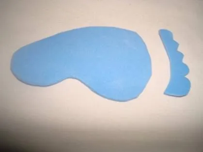 Piecitos de bebé en foami - Imagui