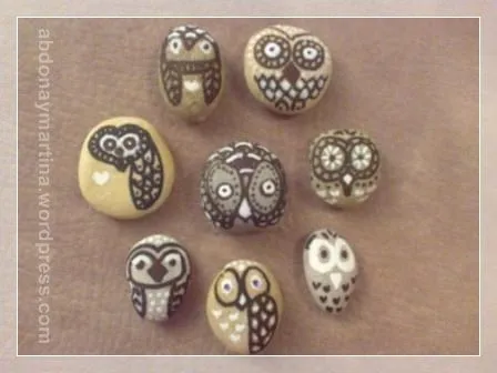 Piedras decoradas | Abdona y Martina