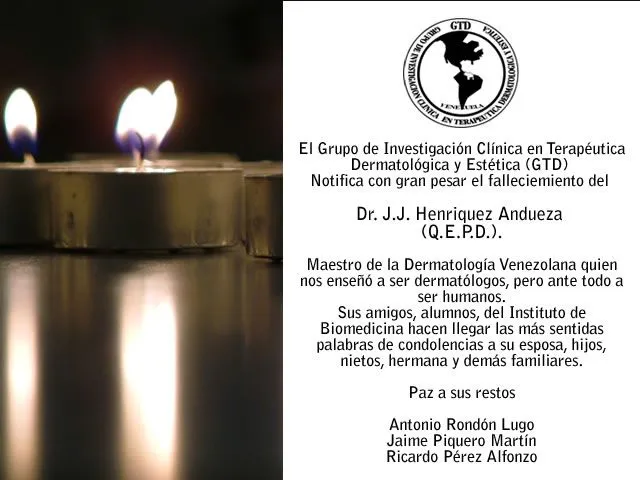 PIEL-L Latinoamericana – Nota de duelo: J.J. Henriquez Andueza PIEL-L Latinoamericana – Nota de duelo: J.J. Henriquez Andueza