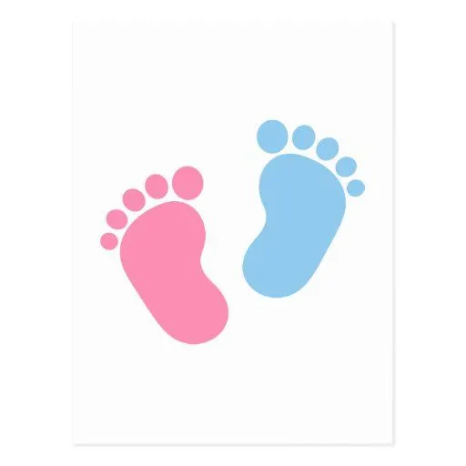 Pies del bebé tarjeta postal | Zazzle