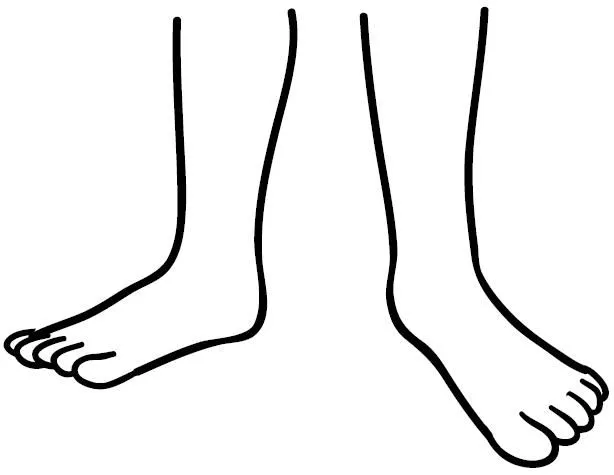 Dibujos para colorear de pies - Imagui