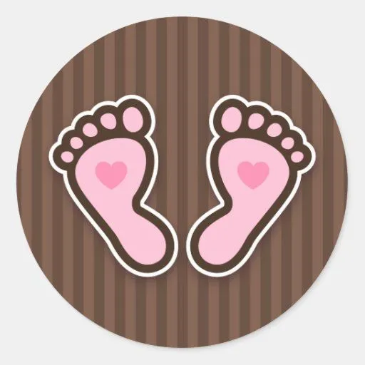 Los pies rosados del bebé del dibujo animado con l | Zazzle Los pies rosados del bebé del dibujo animado con l | Zazzle