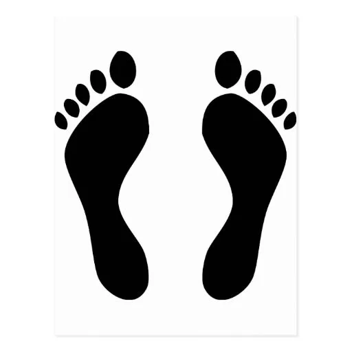pies_de_las_huellas_tarjetas_ ...