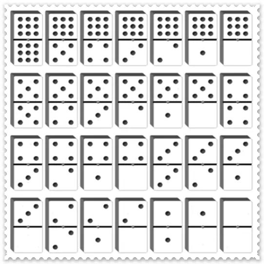 Piezas de domino para imprimir - Imagui