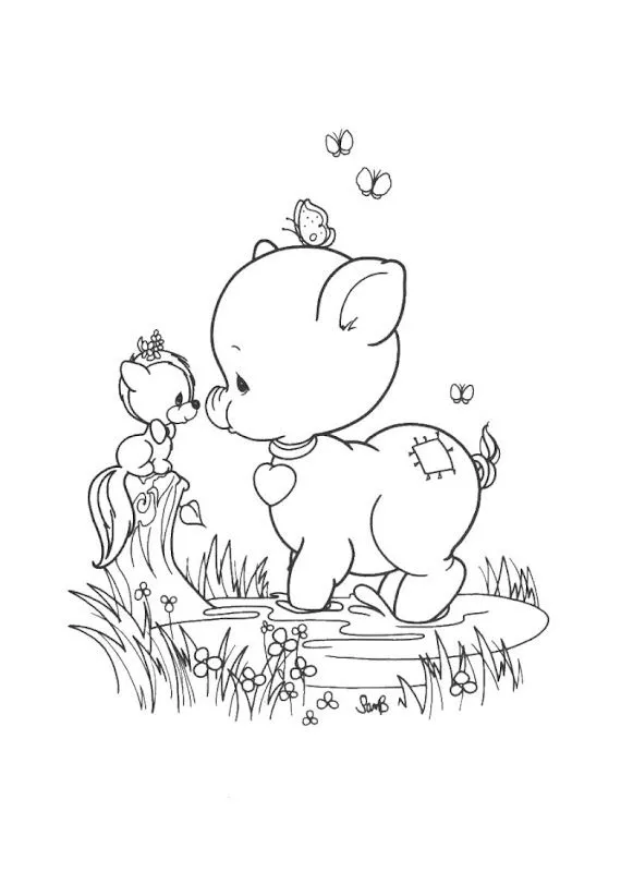Pig precious moments coloring pages | Coloring Pages Pig precious moments coloring pages | Coloring Pages