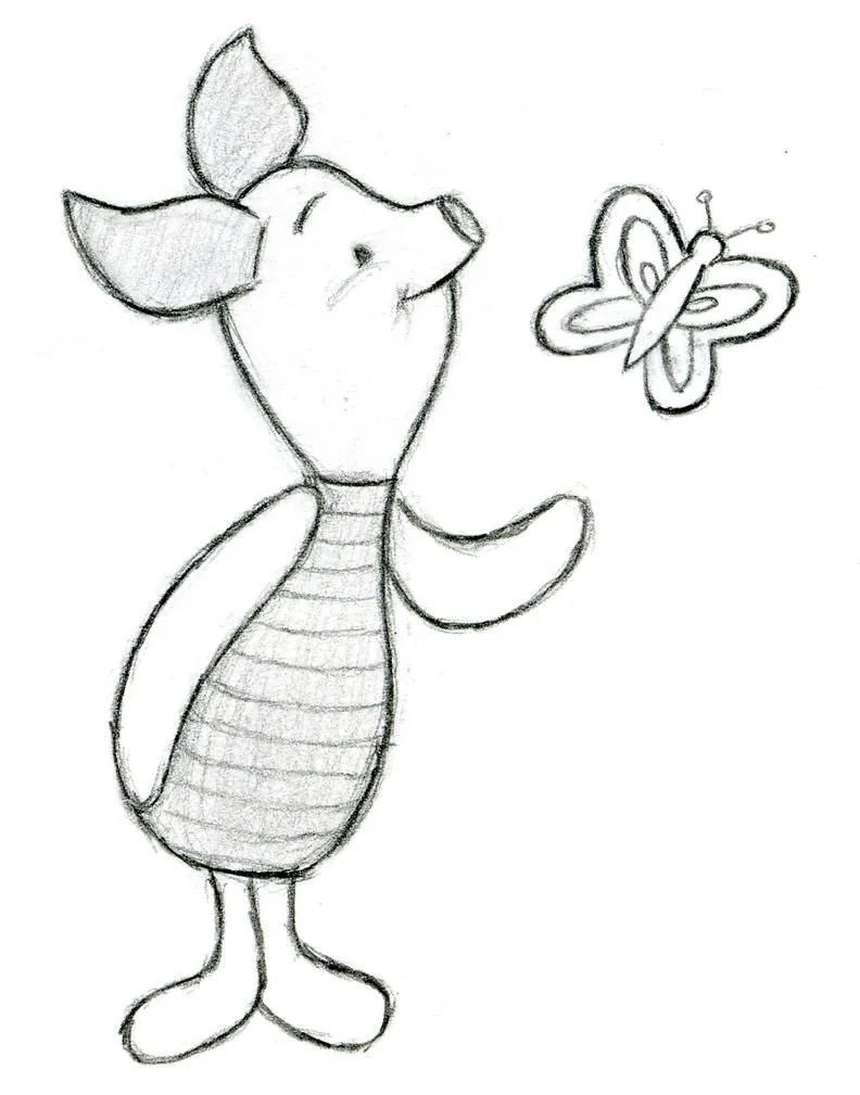 Piglet para colorear - Dibujos para colorear - IMAGIXS