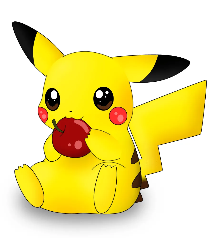 Pikachu nabbing at apple - Pikachu Photo (31615399) - Fanpop