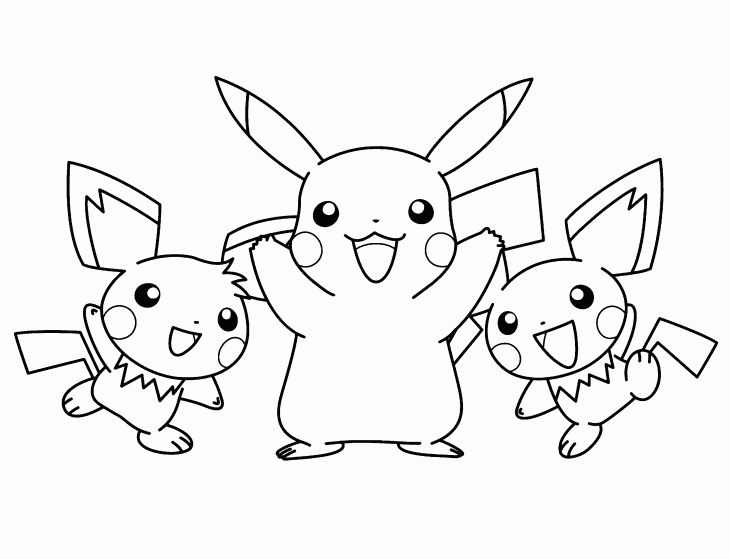  ... pikachu la queue est beaucoup plus petite sur le pokemon bebe pichu