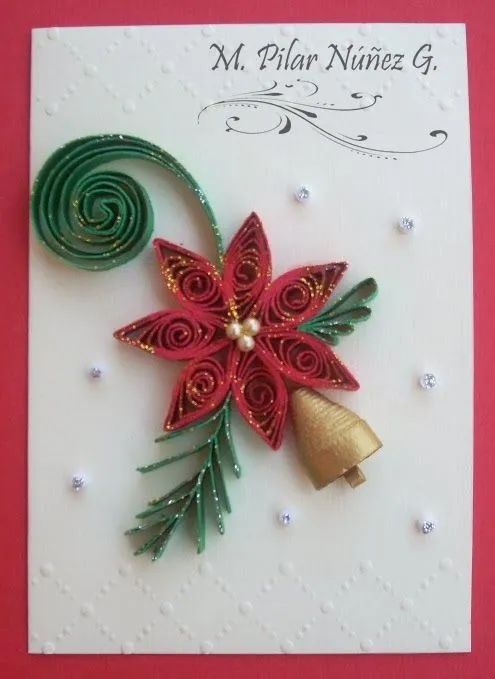 Pily's Art ✿: TARJETAS NAVIDEÑAS EN FILIGRANA