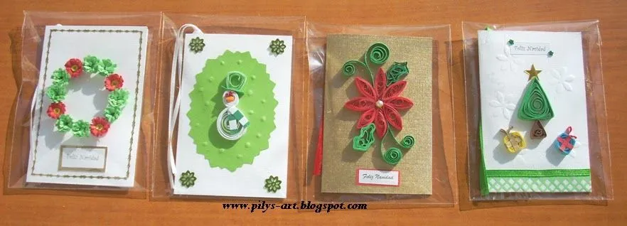 Pily's Art ✿: TARJETITAS PARA REGALOS EN NAVIDAD EN FILIGRANAS