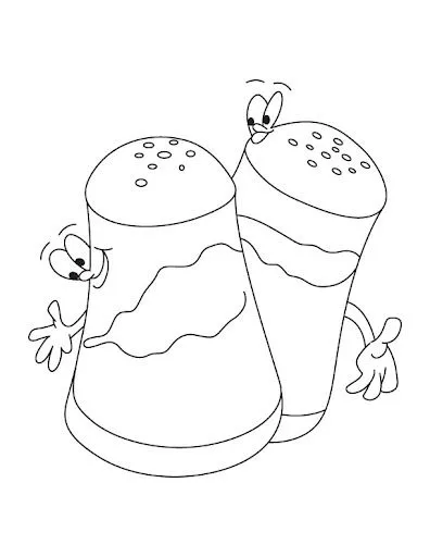 DIBUJOS DE SAL Y PIMIENTA PARA PINTAR | FICHAS PARA PINTAR ... DIBUJOS DE SAL Y PIMIENTA PARA PINTAR | FICHAS PARA PINTAR ...