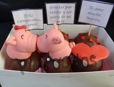 Pimpochos Arequipa: Trufas Cumpleaños Amor Chanchos