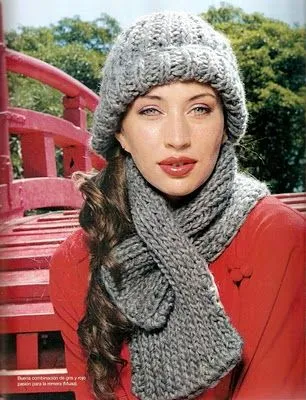 MIS PIMPOLLOS TEJIDOS: Patrones Gorro y bufanda con ojal MIS PIMPOLLOS TEJIDOS: Patrones Gorro y bufanda con ojal