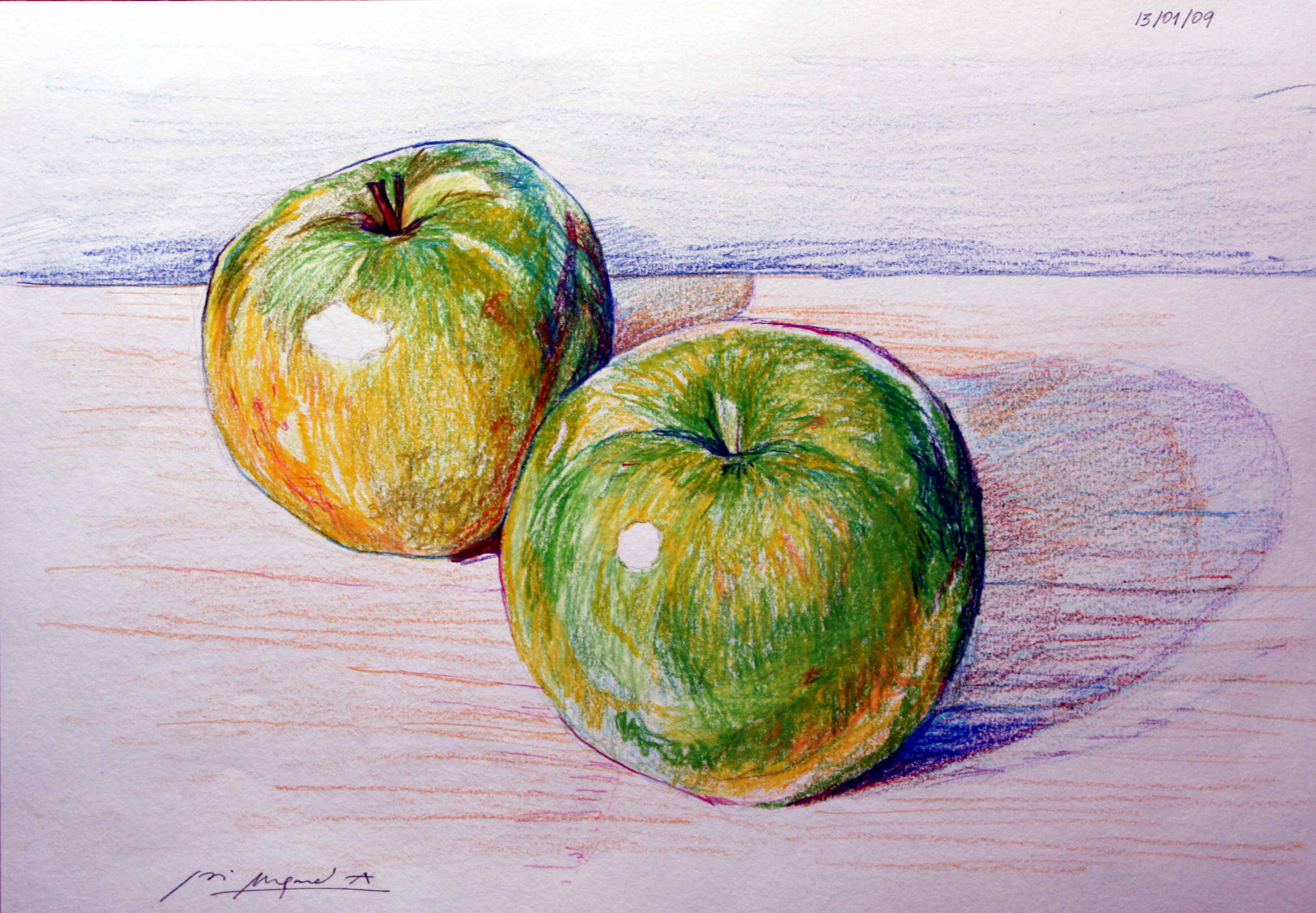 Dibujos de frutas con sombras - Imagui