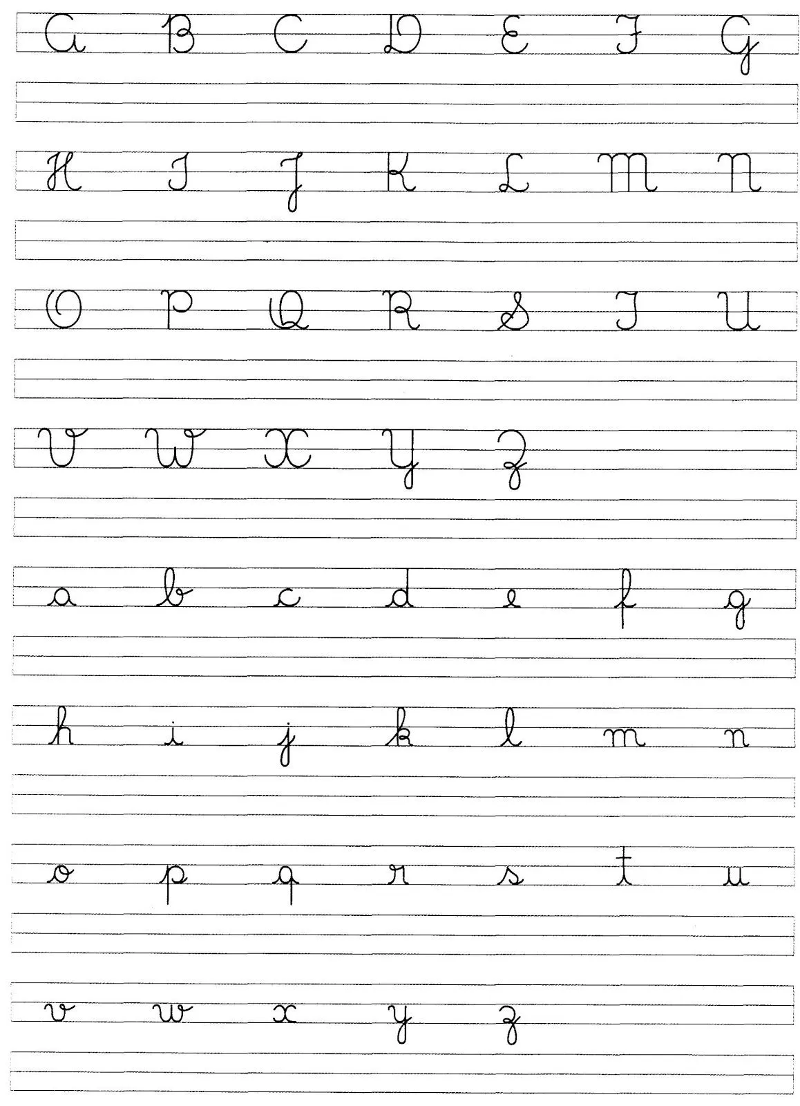 Pin Alfabeto Minusculo Manuscrito on Pinterest