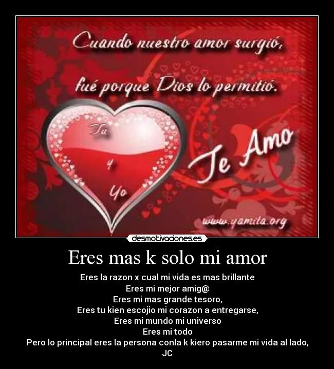 Mi amor eres mi todo - Imagui