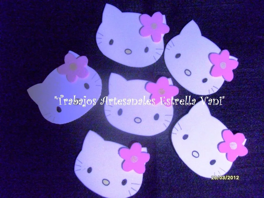 TRABAJOS ARTESANALES "ESTRELLA VANI": Cumpleaños Hello Kitty TRABAJOS ARTESANALES "ESTRELLA VANI": Cumpleaños Hello Kitty