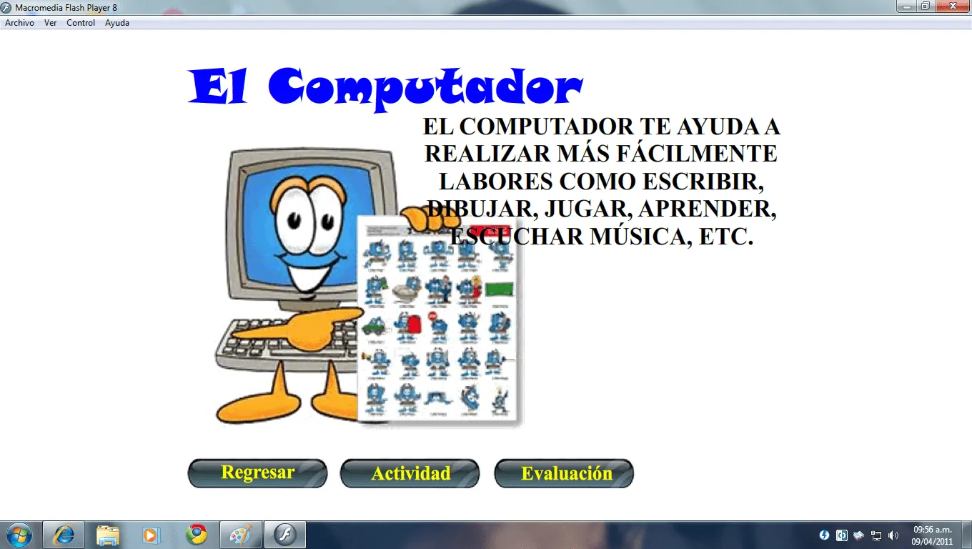 Partes de la computadora para niños de preescolar - Imagui