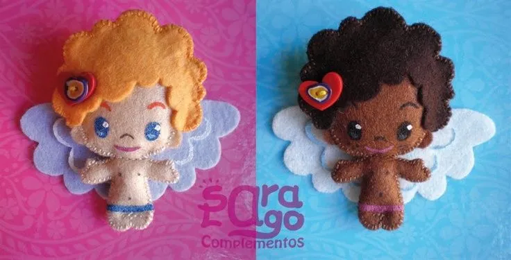 Sara Lago Complementos-Angelitos. Estos broches los he hecho con ... Sara Lago Complementos-Angelitos. Estos broches los he hecho con ...