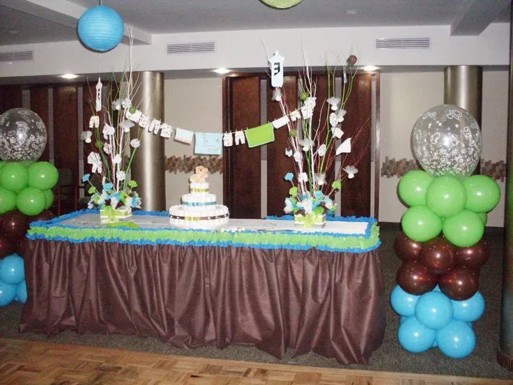 Moms-Angels: Decoracion Baby Shower para niño | Te de Moni